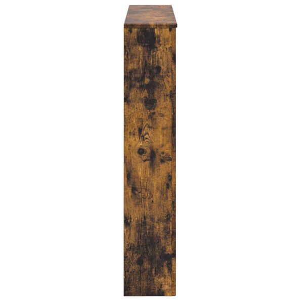 vidaXL Rám krbu Dymový dub 102 x 20 x 102 cm Kompozitné drevo – Obrázok 5