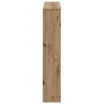 vidaXL Rám krbu Dub artisan 102 x 20 x 102 cm Kompozitné drevo – Obrázok 5