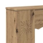 vidaXL Rám krbu Dub artisan 102 x 20 x 102 cm Kompozitné drevo – Obrázok 7