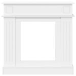 vidaXL Rám krbu Biela 102 x 26 x 100 cm Kompozitné drevo – Obrázok 4