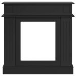 vidaXL Rám krbu Čierna 102 x 26 x 100 cm Kompozitné drevo – Obrázok 4