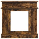 vidaXL Rám krbu Dymový dub 102 x 26 x 100 cm Kompozitné drevo – Obrázok 4