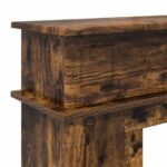 vidaXL Rám krbu Dymový dub 102 x 26 x 100 cm Kompozitné drevo – Obrázok 7