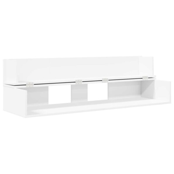 vidaXL Štúdiový stôl Biela 152 x 40 x 19,5 cm Kompozitné drevo – Obrázok 4