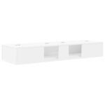 vidaXL Štúdiový stôl Biela 152 x 40 x 19,5 cm Kompozitné drevo – Obrázok 7