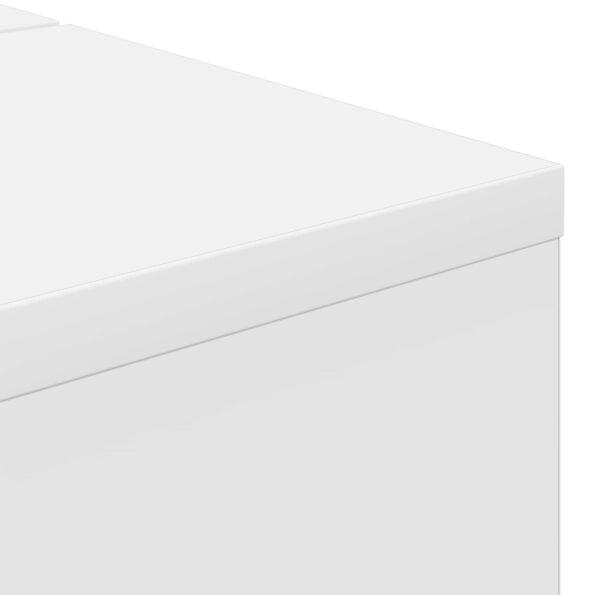 vidaXL Štúdiový stôl Biela 152 x 40 x 19,5 cm Kompozitné drevo – Obrázok 8