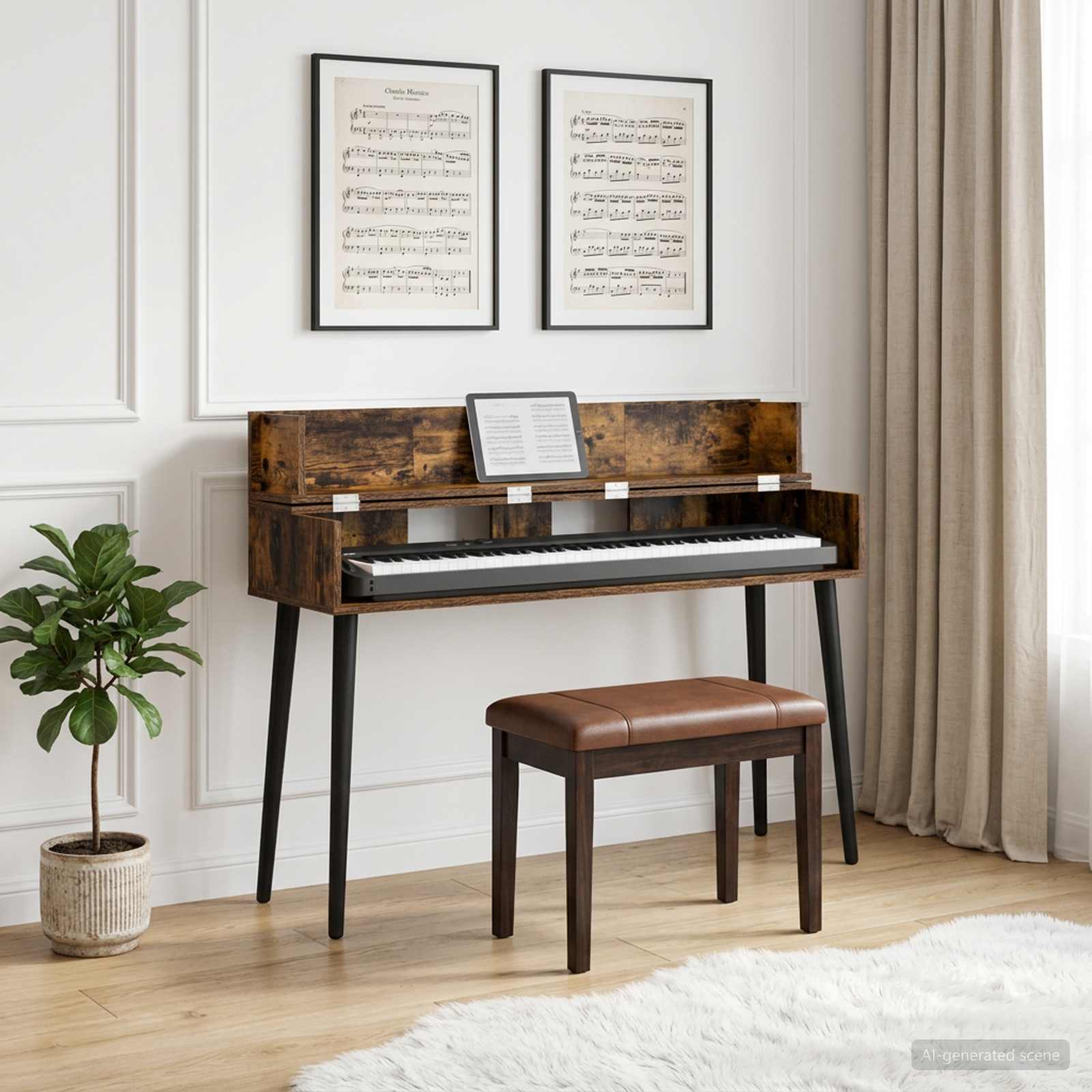 8006672_1.jpg vidaXL Štúdiový stôl Dymový dub 152 x 40 x 19,5 cm Kompozitné drevo – Obrázok 1
