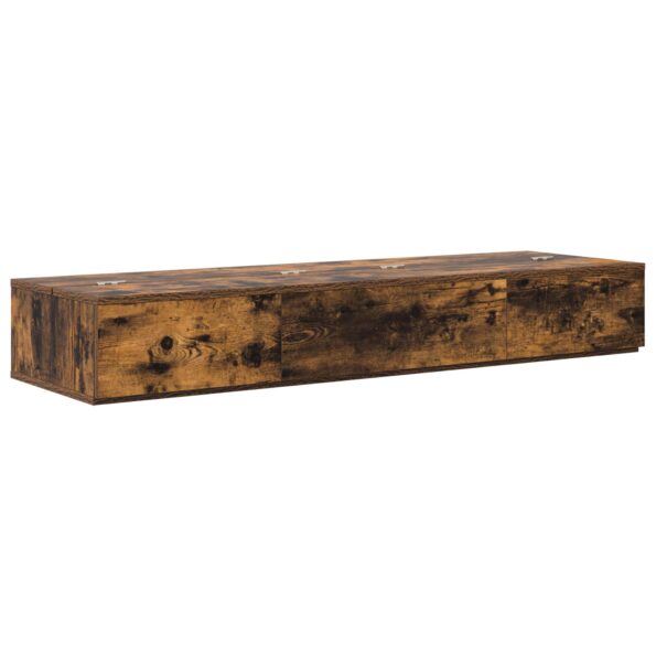vidaXL Štúdiový stôl Dymový dub 152 x 40 x 19,5 cm Kompozitné drevo – Obrázok 2
