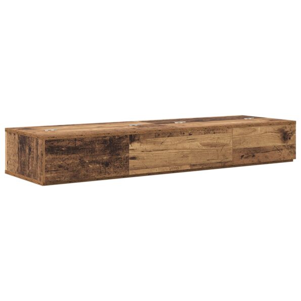 vidaXL Štúdiový stôl Staré drevo 152 x 40 x 19,5 cm Kompozitné drevo – Obrázok 2