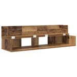 vidaXL Štúdiový stôl Staré drevo 152 x 40 x 19,5 cm Kompozitné drevo – Obrázok 4