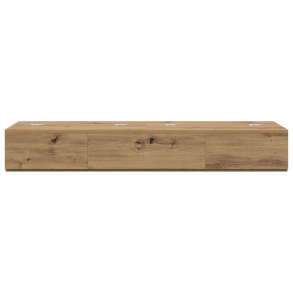 vidaXL Štúdiový stôl Dub artisan 152 x 40 x 19,5 cm Kompozitné drevo – Obrázok 5