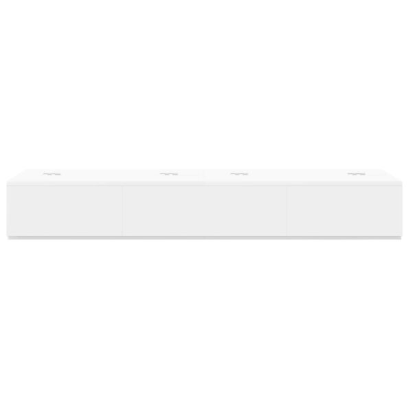 vidaXL Štúdiový stôl Biela 130 x 40 x 19,5 cm Kompozitné drevo – Obrázok 5