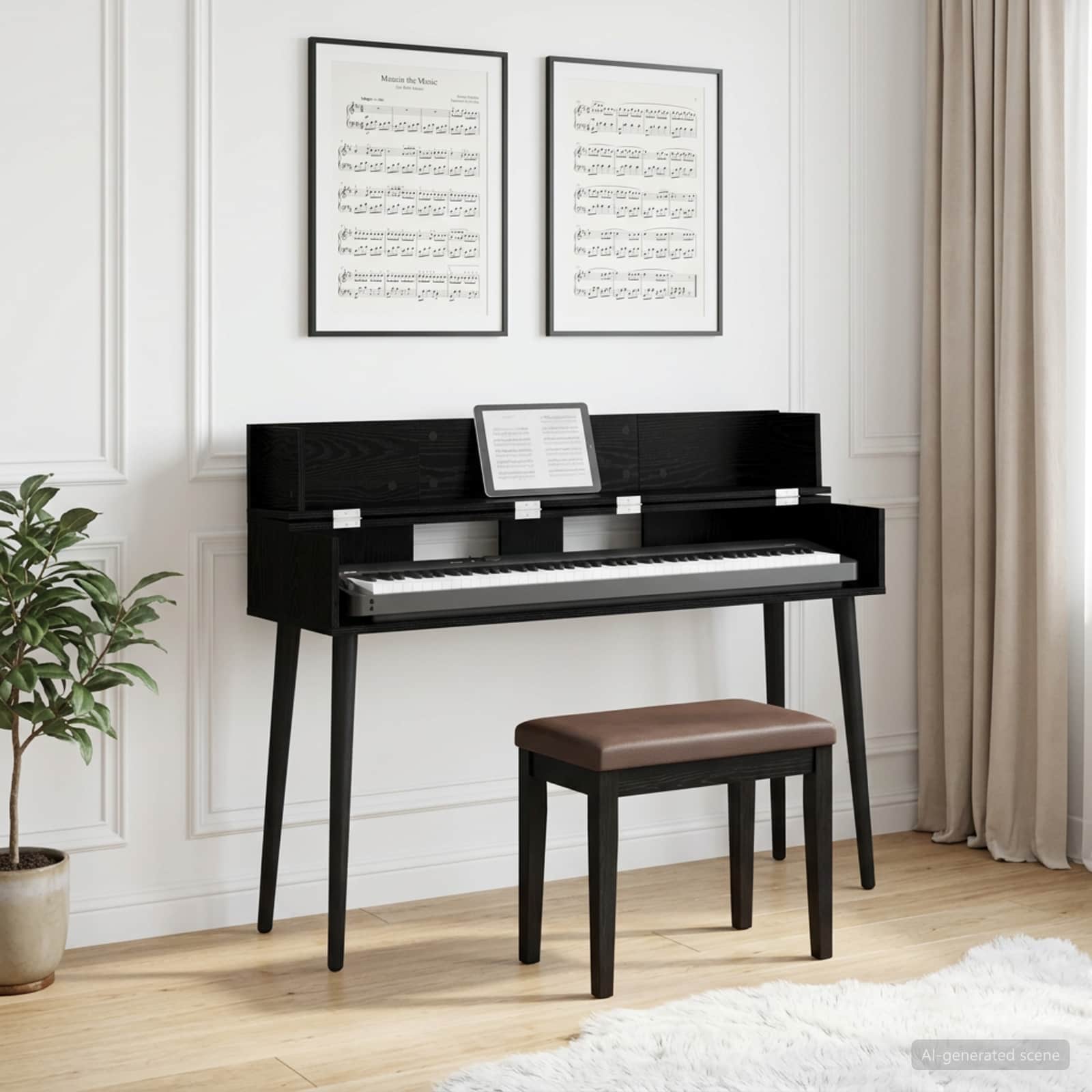 8006677_1.jpg vidaXL Štúdiový stôl Čierny dub 130 x 40 x 19,5 cm Kompozitné drevo – Obrázok 1