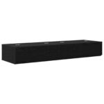 vidaXL Štúdiový stôl Čierny dub 130 x 40 x 19,5 cm Kompozitné drevo – Obrázok 2