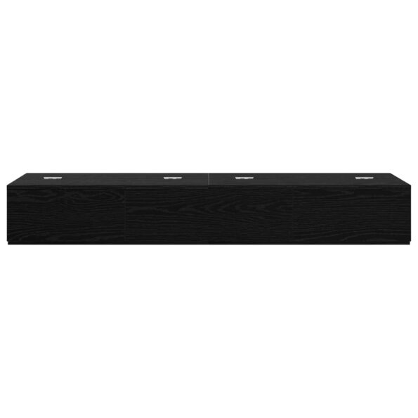 vidaXL Štúdiový stôl Čierny dub 130 x 40 x 19,5 cm Kompozitné drevo – Obrázok 5