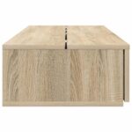 vidaXL Štúdiový stôl Dub sonoma 130 x 40 x 19,5 cm Kompozitné drevo – Obrázok 6