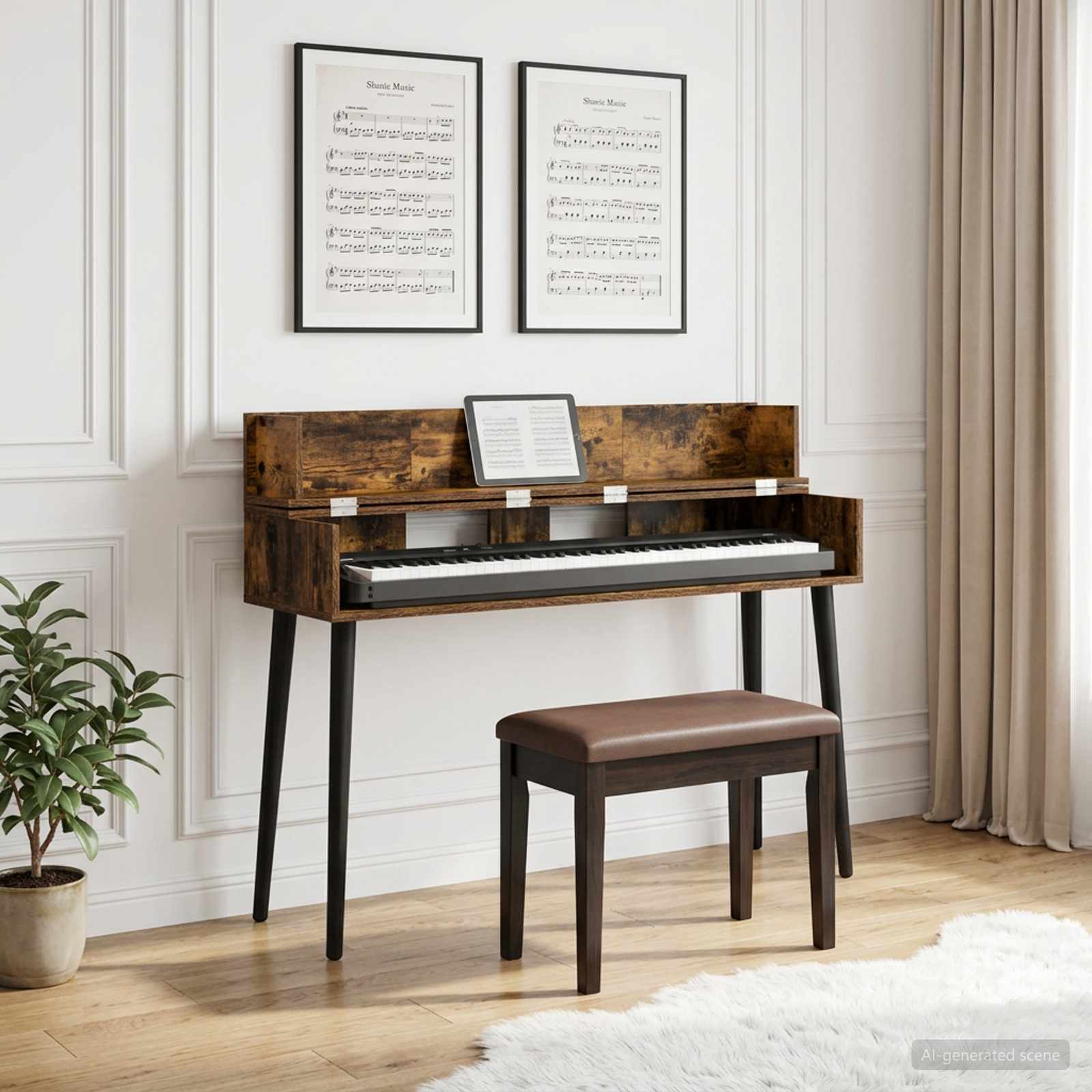 8006680_1.jpg vidaXL Štúdiový stôl Dymový dub 130 x 40 x 19,5 cm Kompozitné drevo – Obrázok 1