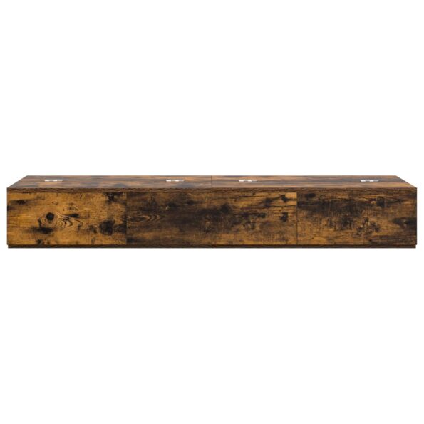 vidaXL Štúdiový stôl Dymový dub 130 x 40 x 19,5 cm Kompozitné drevo – Obrázok 5