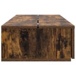 vidaXL Štúdiový stôl Dymový dub 130 x 40 x 19,5 cm Kompozitné drevo – Obrázok 6