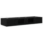 vidaXL Štúdiový stôl Čierny dub 110 x 40 x 19,5 cm Kompozitné drevo – Obrázok 7
