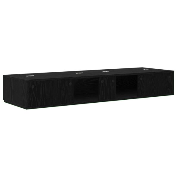 vidaXL Štúdiový stôl Čierny dub 110 x 40 x 19,5 cm Kompozitné drevo – Obrázok 7