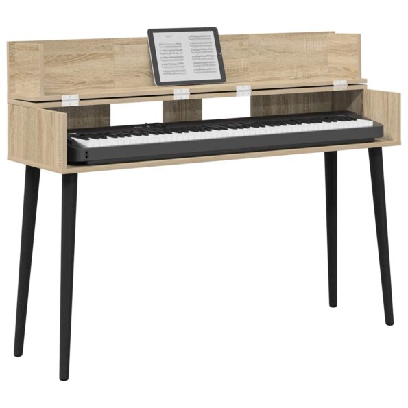 vidaXL Štúdiový stôl Dub sonoma 110 x 40 x 19,5 cm Kompozitné drevo – Obrázok 3