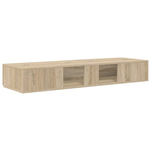 vidaXL Štúdiový stôl Dub sonoma 110 x 40 x 19,5 cm Kompozitné drevo – Obrázok 7