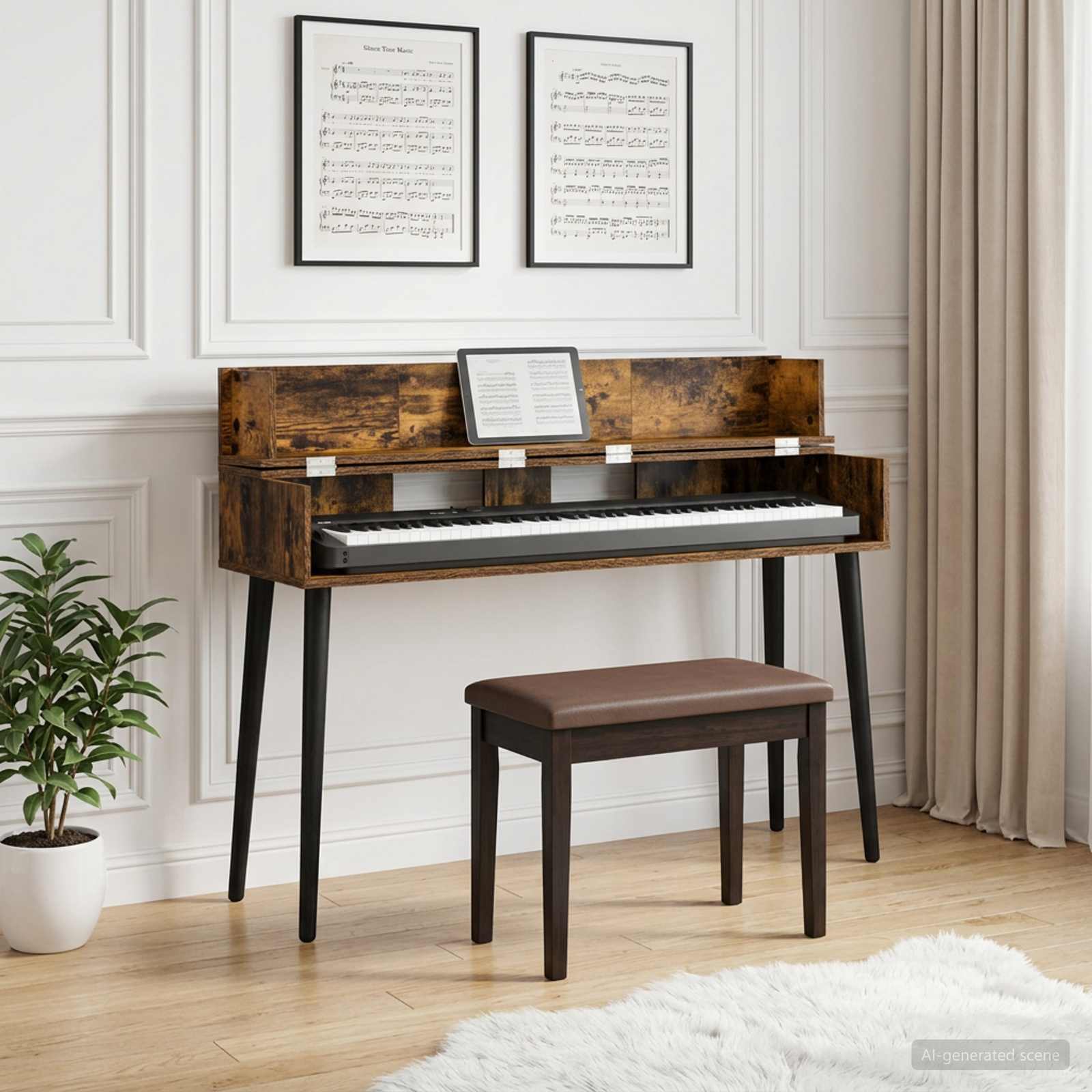 8006688_1.jpg vidaXL Štúdiový stôl Dymový dub 110 x 40 x 19,5 cm Kompozitné drevo – Obrázok 1