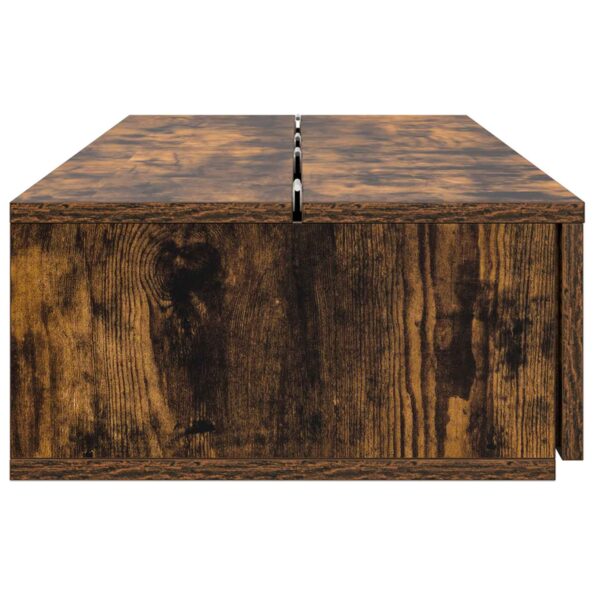 vidaXL Štúdiový stôl Dymový dub 110 x 40 x 19,5 cm Kompozitné drevo – Obrázok 6