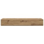 vidaXL Štúdiový stôl Dub artisan 110 x 40 x 19,5 cm Kompozitné drevo – Obrázok 5