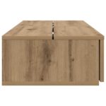 vidaXL Štúdiový stôl Dub artisan 110 x 40 x 19,5 cm Kompozitné drevo – Obrázok 6