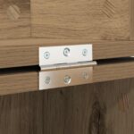 vidaXL Štúdiový stôl Dub artisan 110 x 40 x 19,5 cm Kompozitné drevo – Obrázok 9