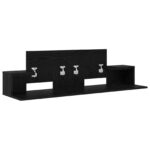 vidaXL Štúdiový stôl Čierny dub 152 x 36 x 19,5 cm Kompozitné drevo – Obrázok 4