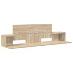vidaXL Štúdiový stôl Dub sonoma 152 x 36 x 19,5 cm Kompozitné drevo – Obrázok 4