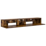vidaXL Štúdiový stôl Dymový dub 152 x 36 x 19,5 cm Kompozitné drevo – Obrázok 2
