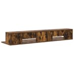 vidaXL Štúdiový stôl Dymový dub 152 x 36 x 19,5 cm Kompozitné drevo – Obrázok 7