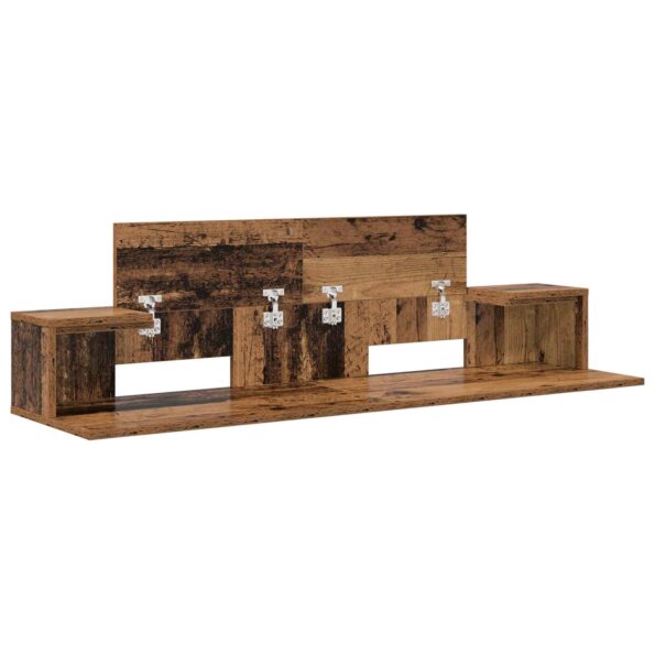 vidaXL Štúdiový stôl Staré drevo 152 x 36 x 19,5 cm Kompozitné drevo – Obrázok 4