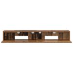 vidaXL Štúdiový stôl Staré drevo 152 x 36 x 19,5 cm Kompozitné drevo – Obrázok 5