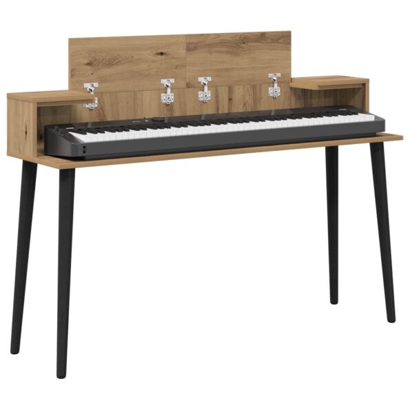 vidaXL Štúdiový stôl Dub artisan 152 x 36 x 19,5 cm Kompozitné drevo – Obrázok 3