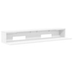vidaXL Štúdiový stôl Biela 130 x 36 x 19,5 cm Kompozitné drevo – Obrázok 2
