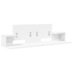 vidaXL Štúdiový stôl Biela 130 x 36 x 19,5 cm Kompozitné drevo – Obrázok 4