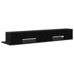 vidaXL Štúdiový stôl Čierny dub 110 x 36 x 19,5 cm Kompozitné drevo – Obrázok 7