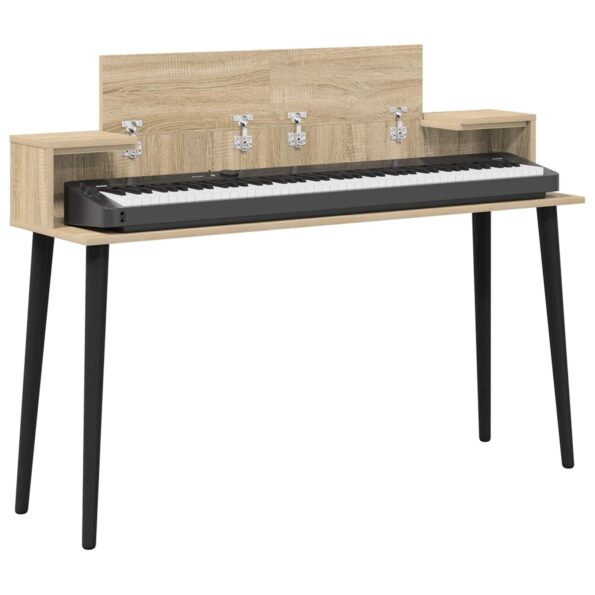 vidaXL Štúdiový stôl Sonoma 110 x 36 x 19,5 cm Kompozitné drevo – Obrázok 3