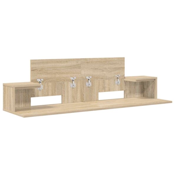 vidaXL Štúdiový stôl Sonoma 110 x 36 x 19,5 cm Kompozitné drevo – Obrázok 4