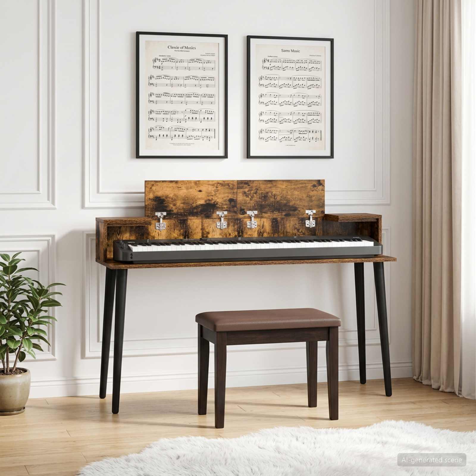 8006712_1.jpg vidaXL Štúdiový stôl Dymový dub 110 x 36 x 19,5 cm Kompozitné drevo – Obrázok 1