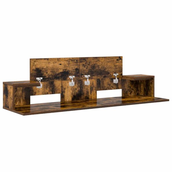 vidaXL Štúdiový stôl Dymový dub 110 x 36 x 19,5 cm Kompozitné drevo – Obrázok 4