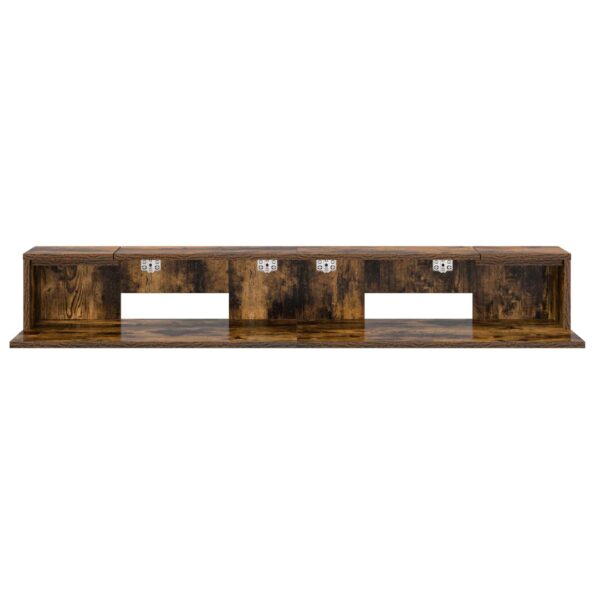 vidaXL Štúdiový stôl Dymový dub 110 x 36 x 19,5 cm Kompozitné drevo – Obrázok 5
