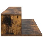 vidaXL Štúdiový stôl Dymový dub 110 x 36 x 19,5 cm Kompozitné drevo – Obrázok 6