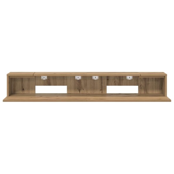vidaXL Štúdiový stôl Dub artisan 110 x 36 x 19,5 cm Kompozitné drevo – Obrázok 5