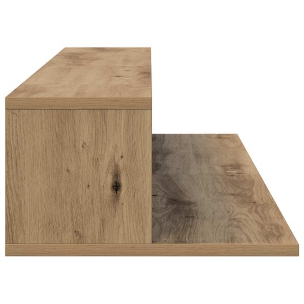vidaXL Štúdiový stôl Dub artisan 110 x 36 x 19,5 cm Kompozitné drevo – Obrázok 6